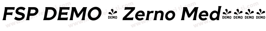 FSP DEMO - Zerno Med字体转换